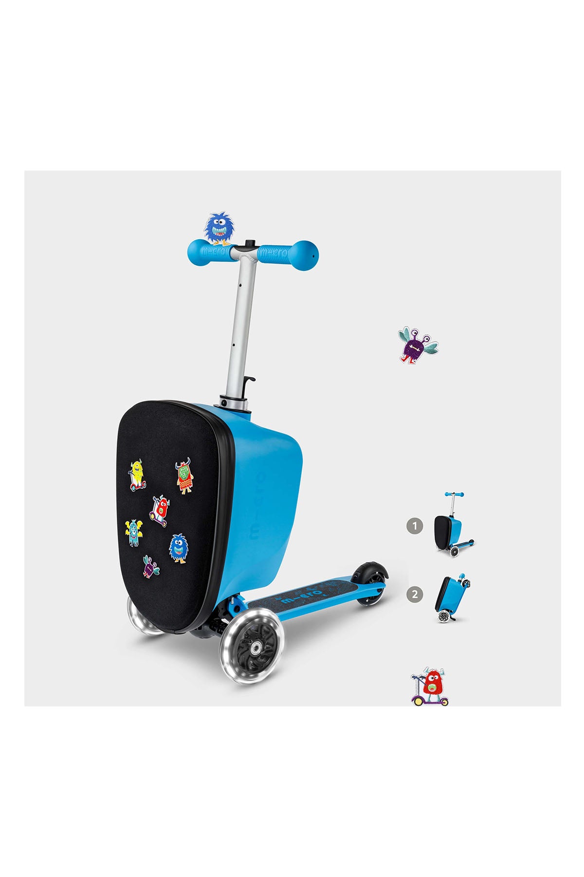 Micro Scooter Luggage Junior Velcro Blue