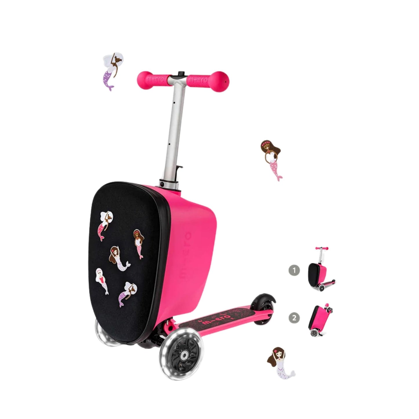 Micro Scooter Luggage Junior Velcro Pink